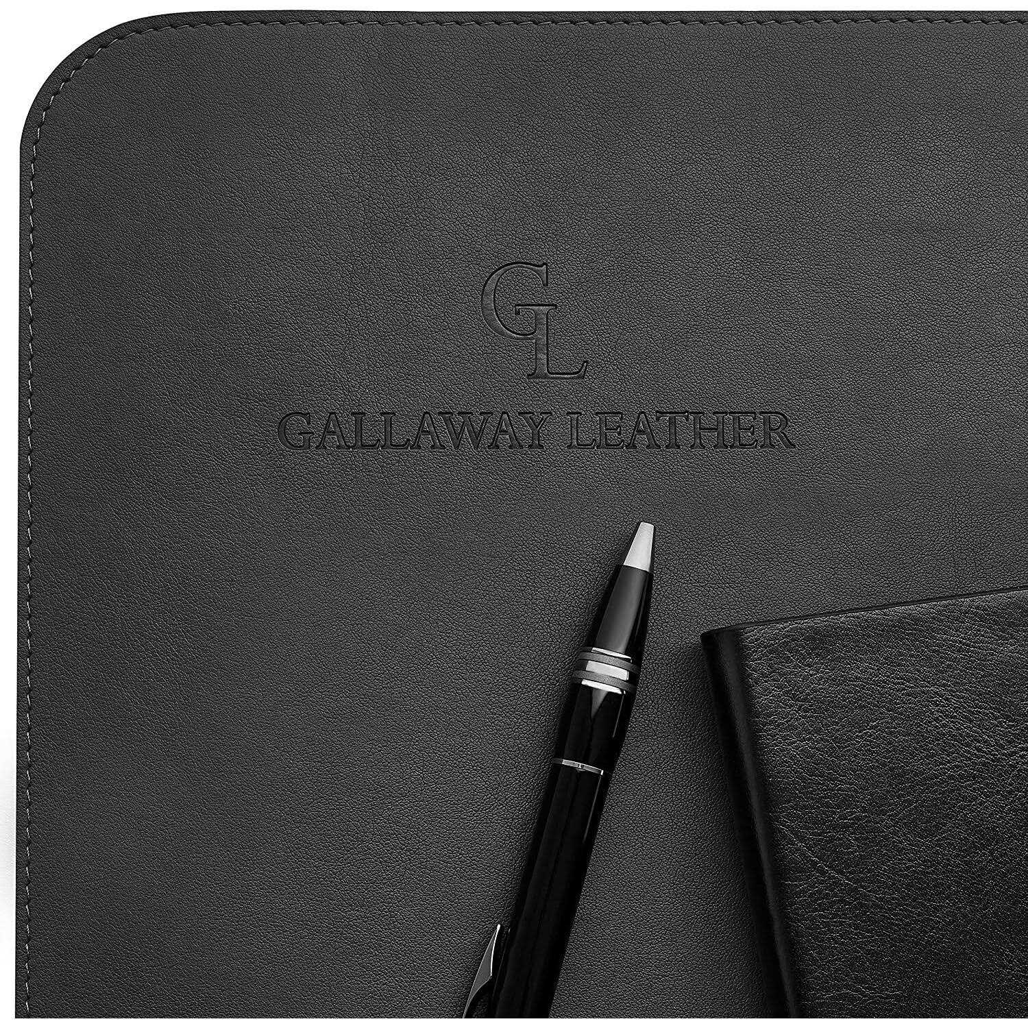 Gallaway Leather Mat Office Desk Pad Large 36 x 17 Dark Brown Desk Mats on Top of Desks - Image 4