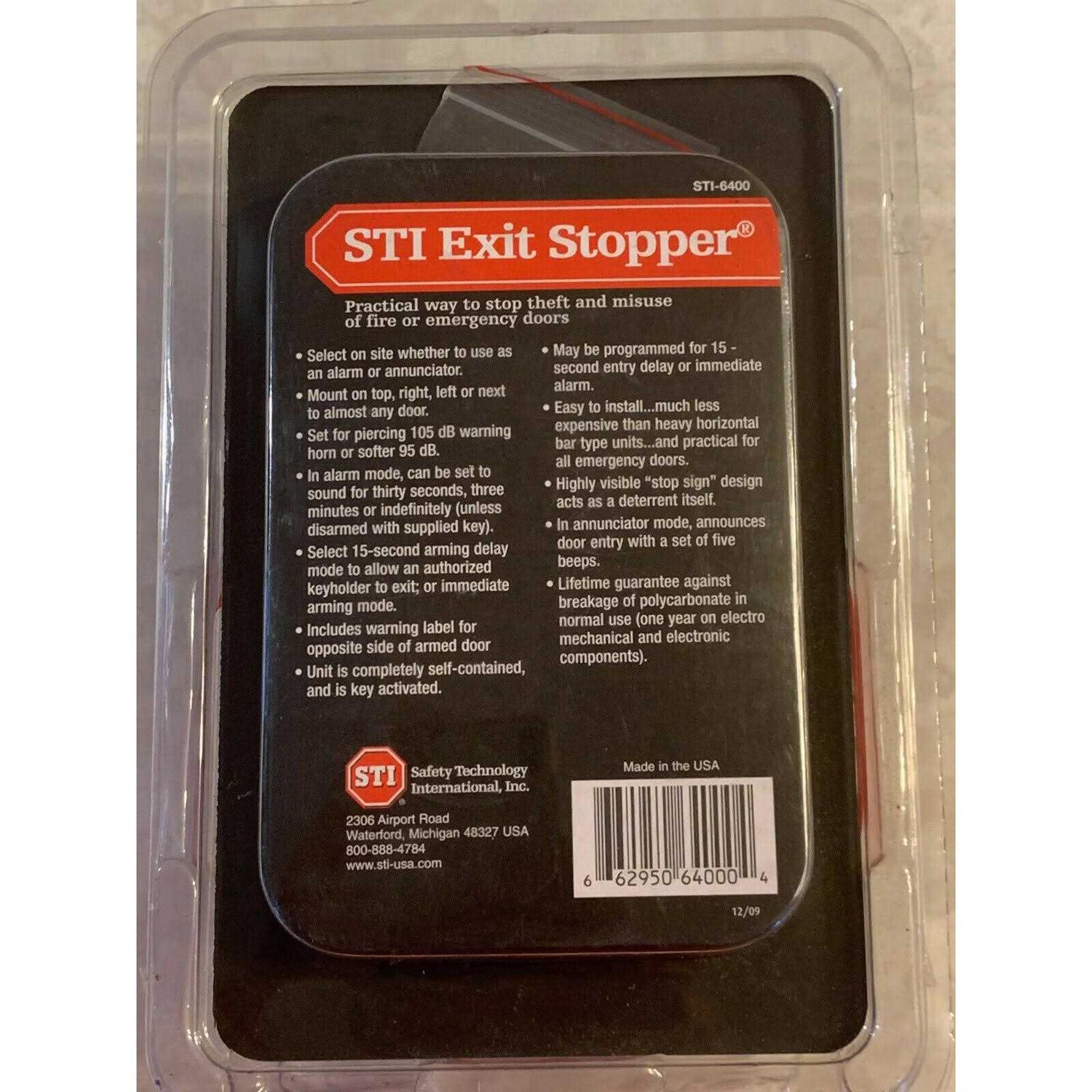 Safety Technology STI-6400 Exit Stopper Multifunction Door Alarm - Image 3