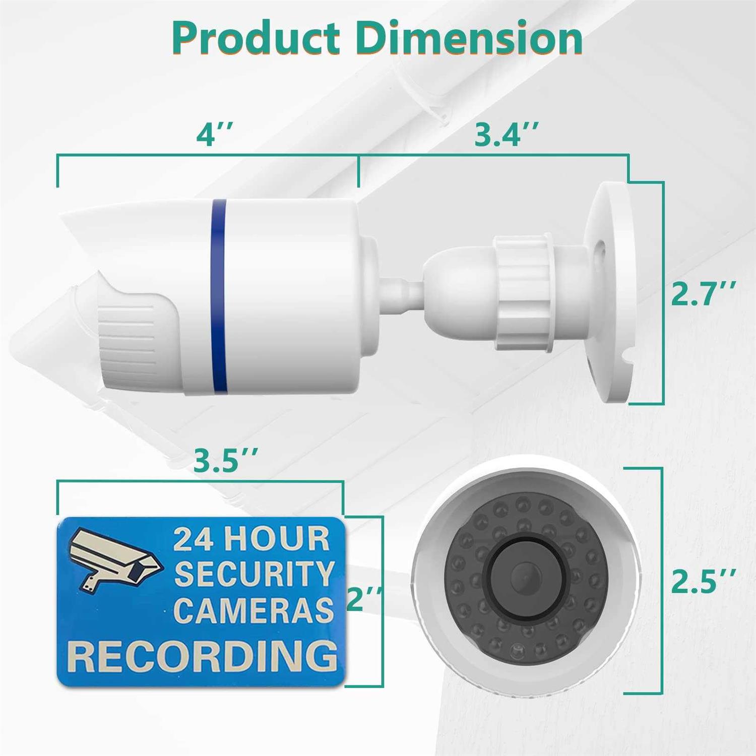 Wali Dummy Fake Camera Surveillance Security CCTV Dome Camera Indoor Outdoor Camera - Image 4