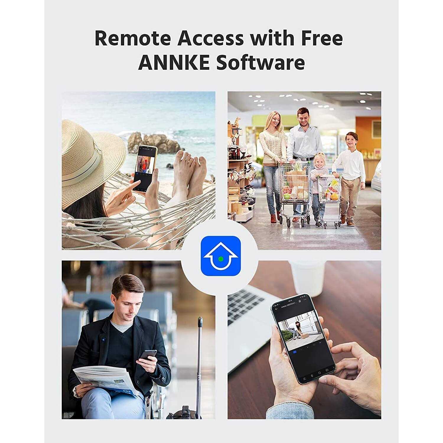 ANNKE 3K Lite Security Camera System with AI Detection 8CH DVR & 8x 2MP IP66 Cameras - Image 3