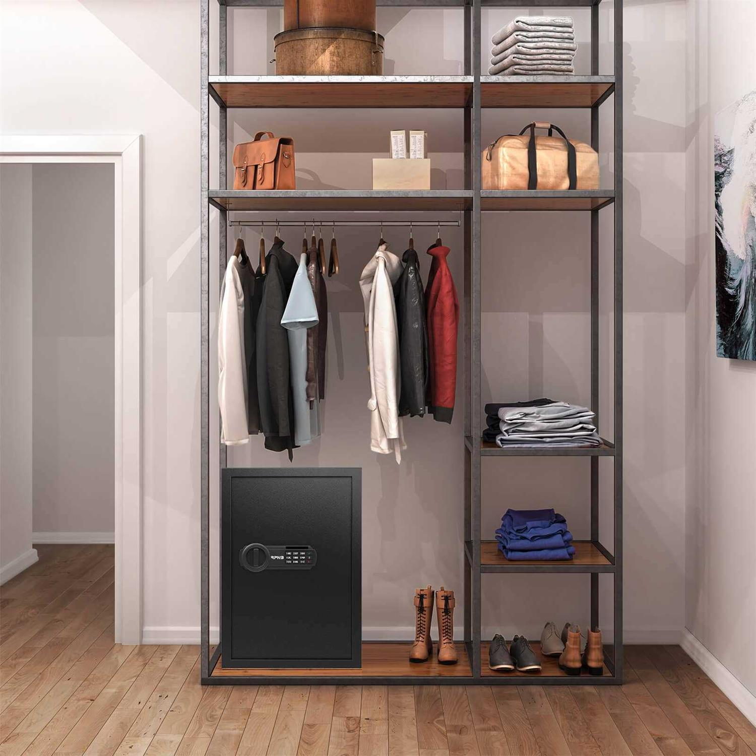 RPNB Steel Home Security Safe Perfect for Documents, Jewelry, Gun, Cash and Other Valuables - Image 3