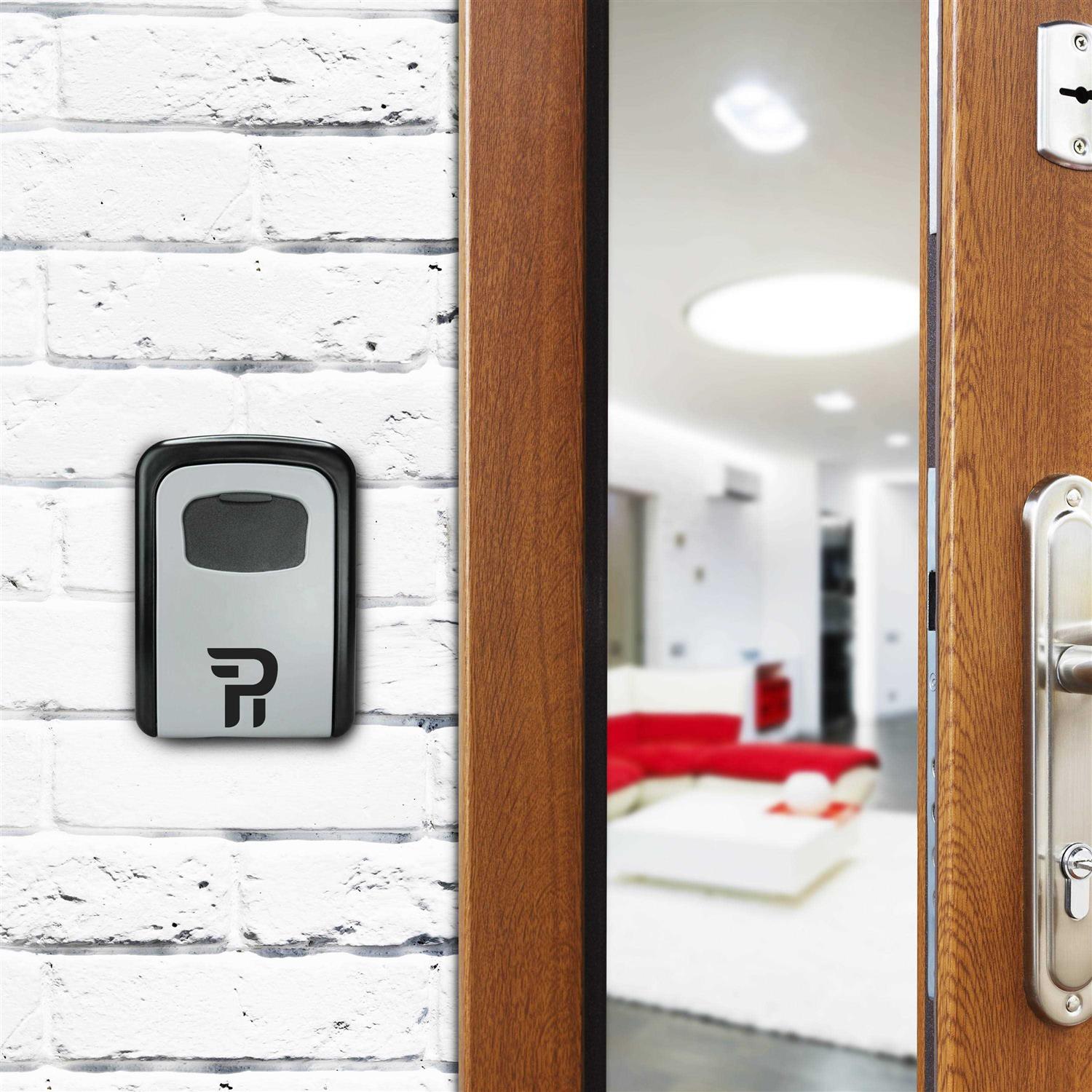 Key Lock Box for Outside Rudy Run Wall Mount Lockbox for House Keys Outdoor - Image 5