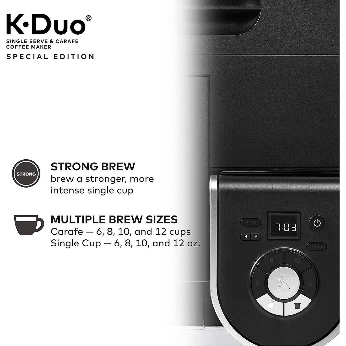 Keurig K-Duo Special Edition Single Serve K-Cup Pod & Carafe Coffee Maker - Image 3