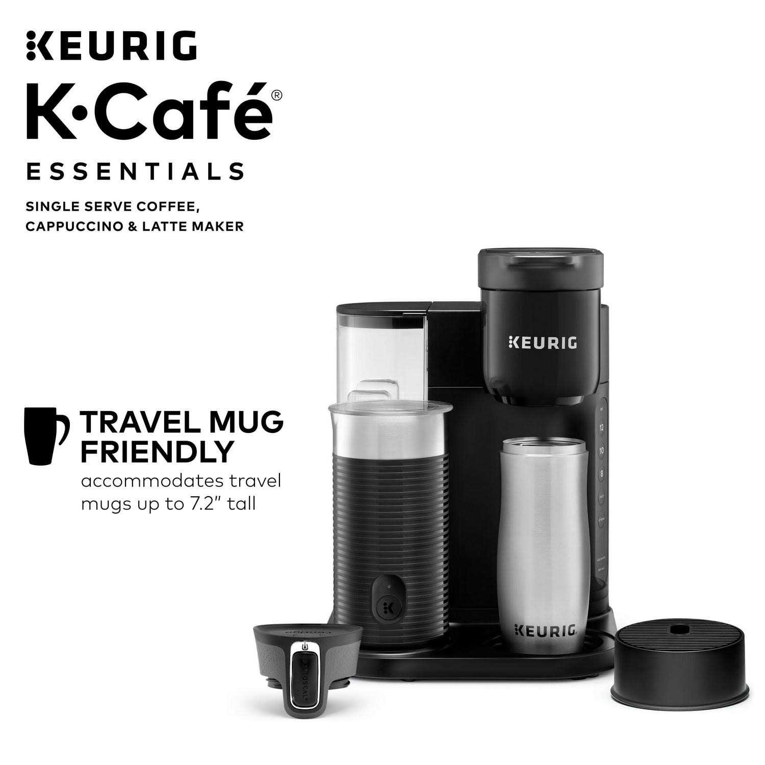 Keurig K-Cafe Essentials Single Serve K-Cup Pod Coffee Latte & Cappuccino Maker - Image 5