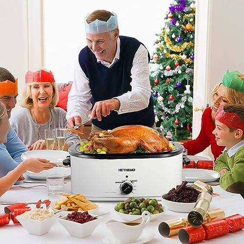 Kiss the Water Electric Roaster Oven with Visible & Self-basting Lid - Image 4