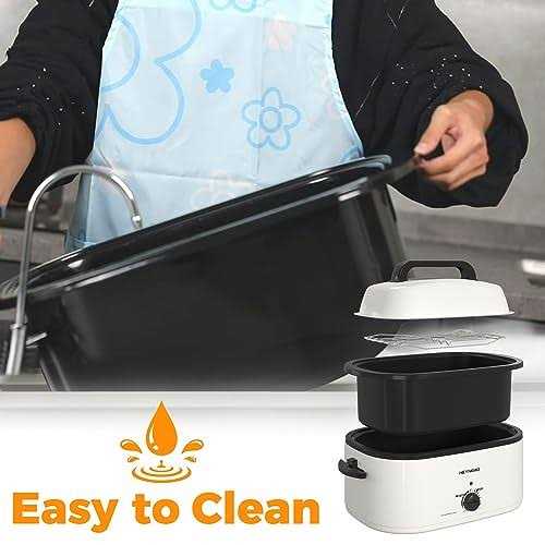 Kiss the Water Electric Roaster Oven with Visible & Self-basting Lid - Image 5