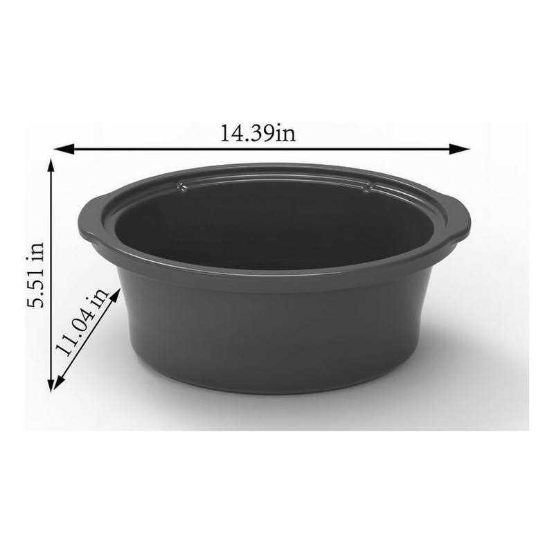 Mainstays 6 Quart Oval Slow Cooker Stainless Steel Finish MS54100112168S - Image 5