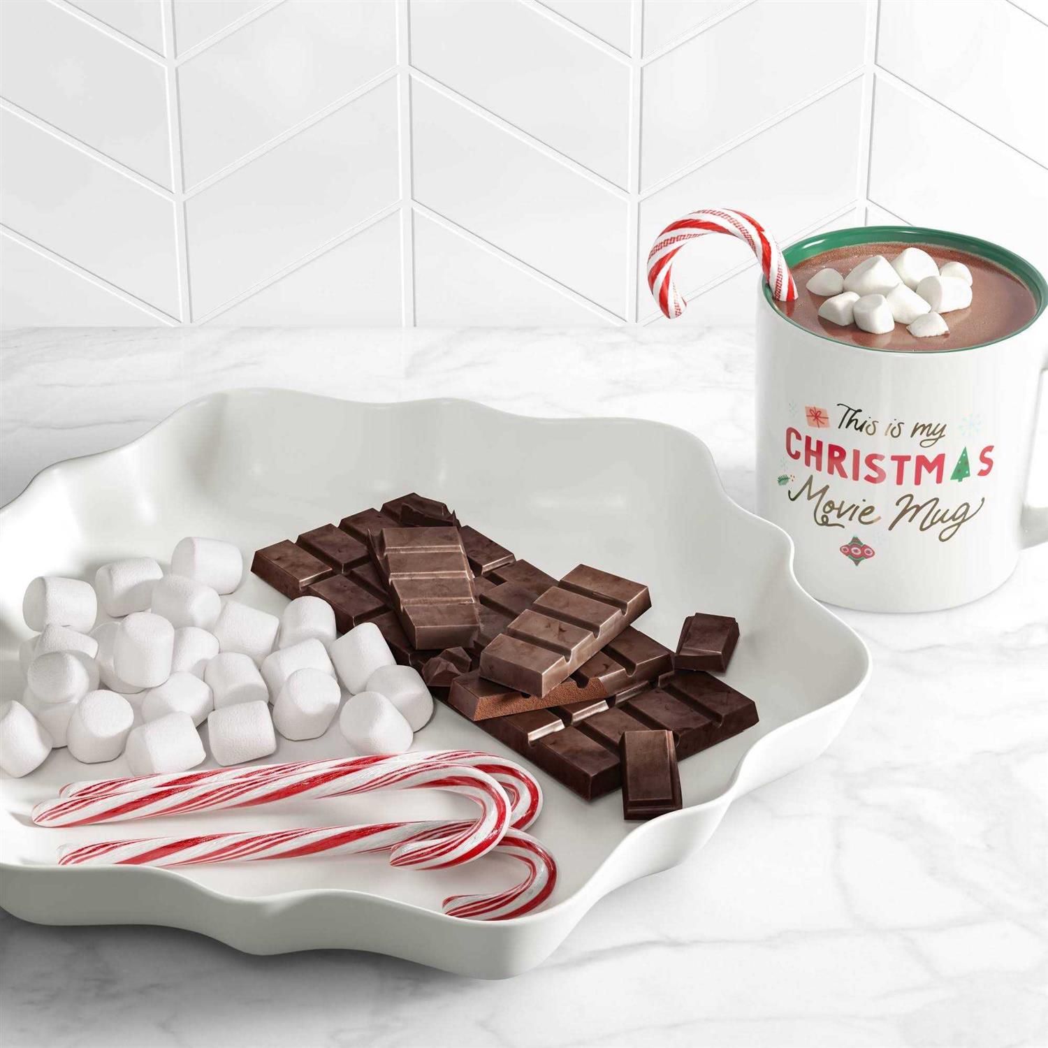 Wondershop 10.92x12 Christmas Snowflake Serving Plate - Image 3