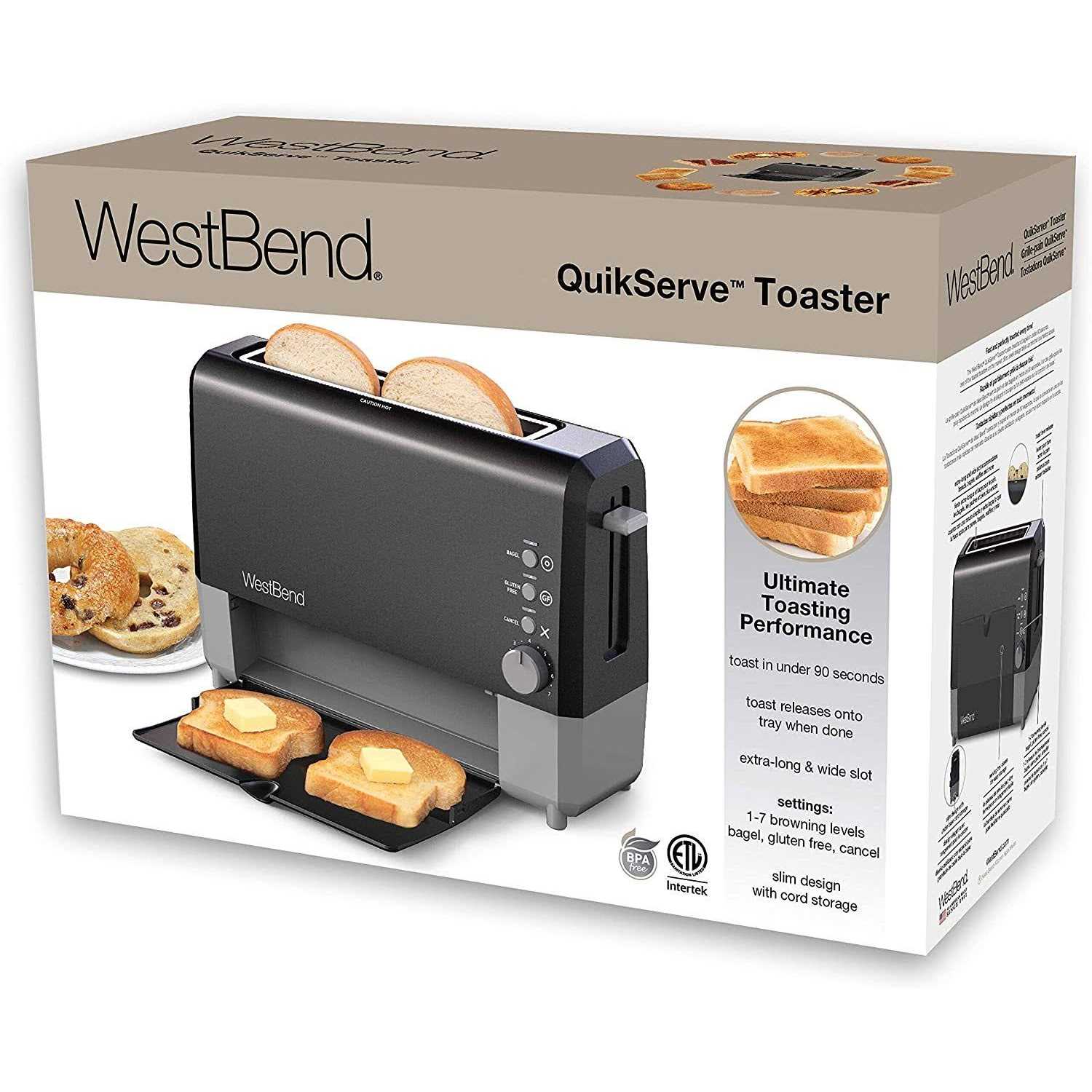 West Bend QuikServe Toaster - Image 5