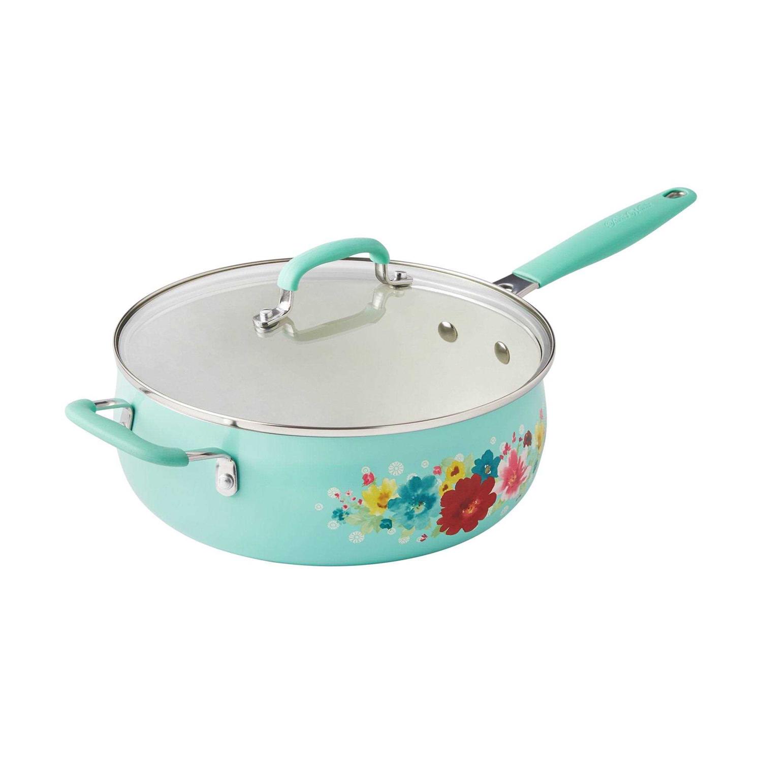 The Pioneer Woman Classic Ceramic Breezy Blossom Cookware Set - Image 3