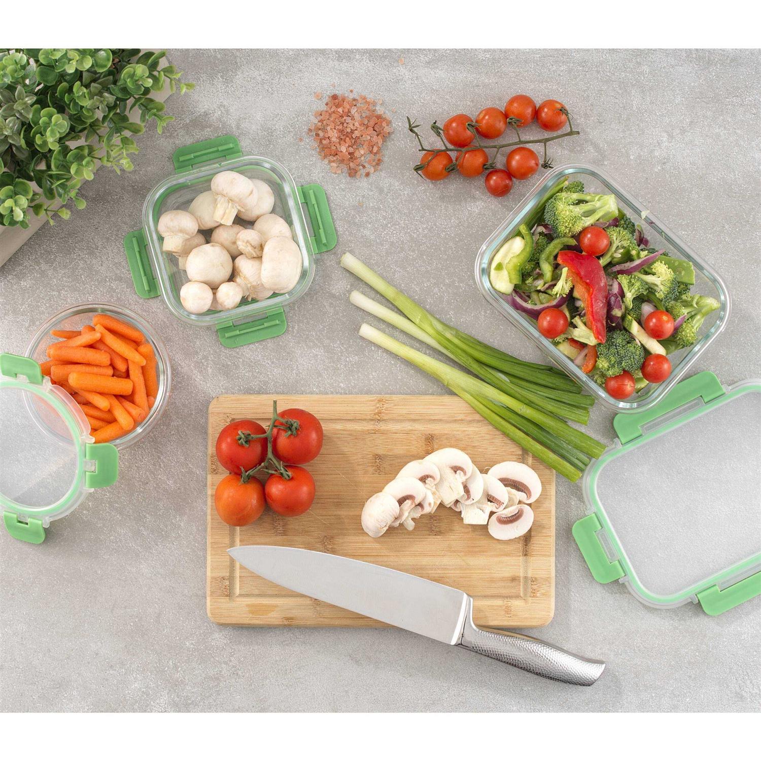 JoyJolt JoyFul 24-Piece Glass Storage Containers with Leakproof Lids Set - Image 3