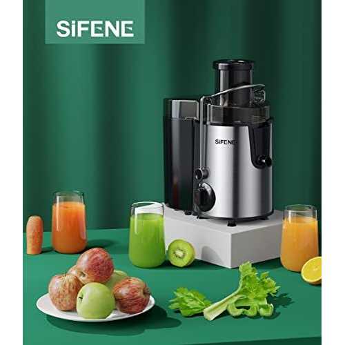 Juicer SiFENE 500w Big Mouth Centrifugal Juicer, Juice Vegetable and Fruit 3-Speed - Image 4