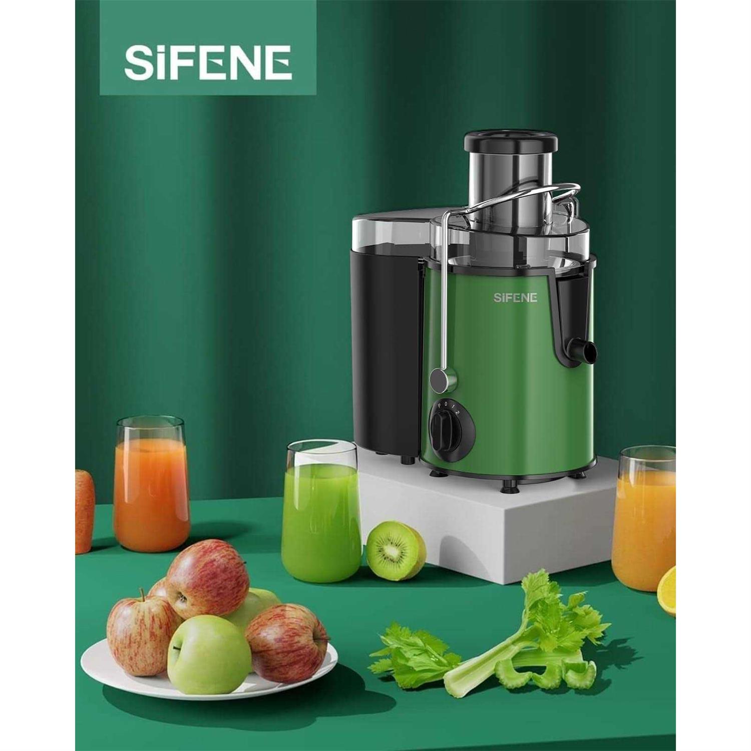 Juicer SiFENE 500w Big Mouth Centrifugal Juicer, Juice Vegetable and Fruit 3-Speed - Image 5