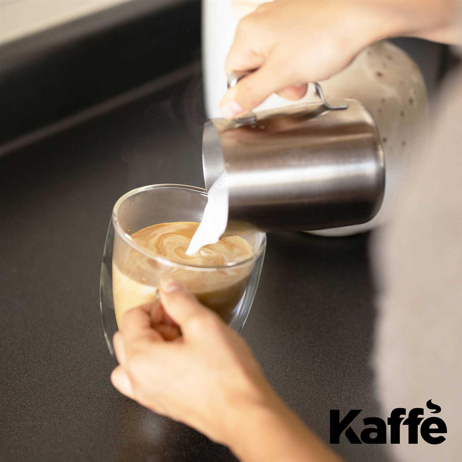 Kaffe Set of 16oz Double-Wall Glass Coffee Mugs ,16 oz - Image 3