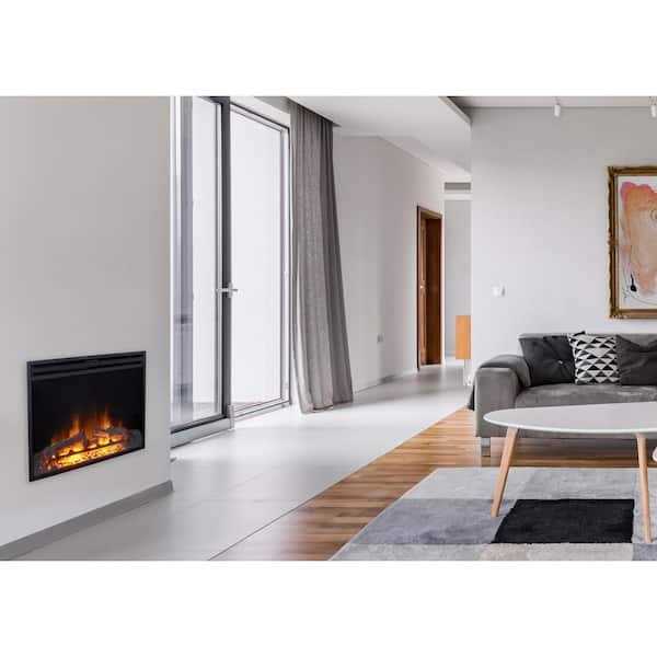 Hanover Fireside Freestanding 5116 BTU Electric Fireplace Heater Insert with Remote Control and Timer - Image 3