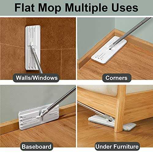 JOYMOOP Mop and Bucket with Wringer Set Flat Floor Mop and Bucket Microfiber and - Image 5