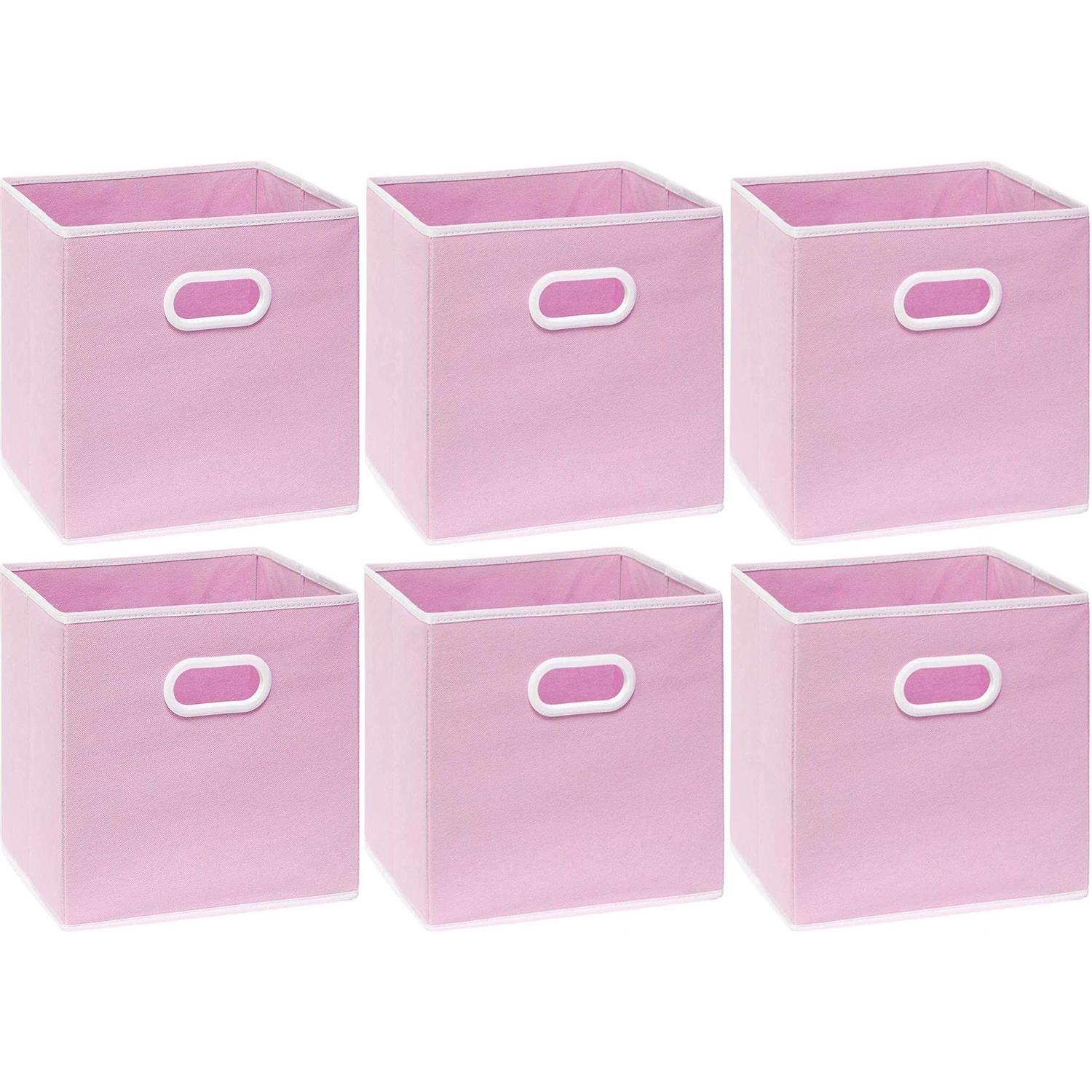 6 Pack SimpleHouseware Foldable Cube Storage Bin - Image 3