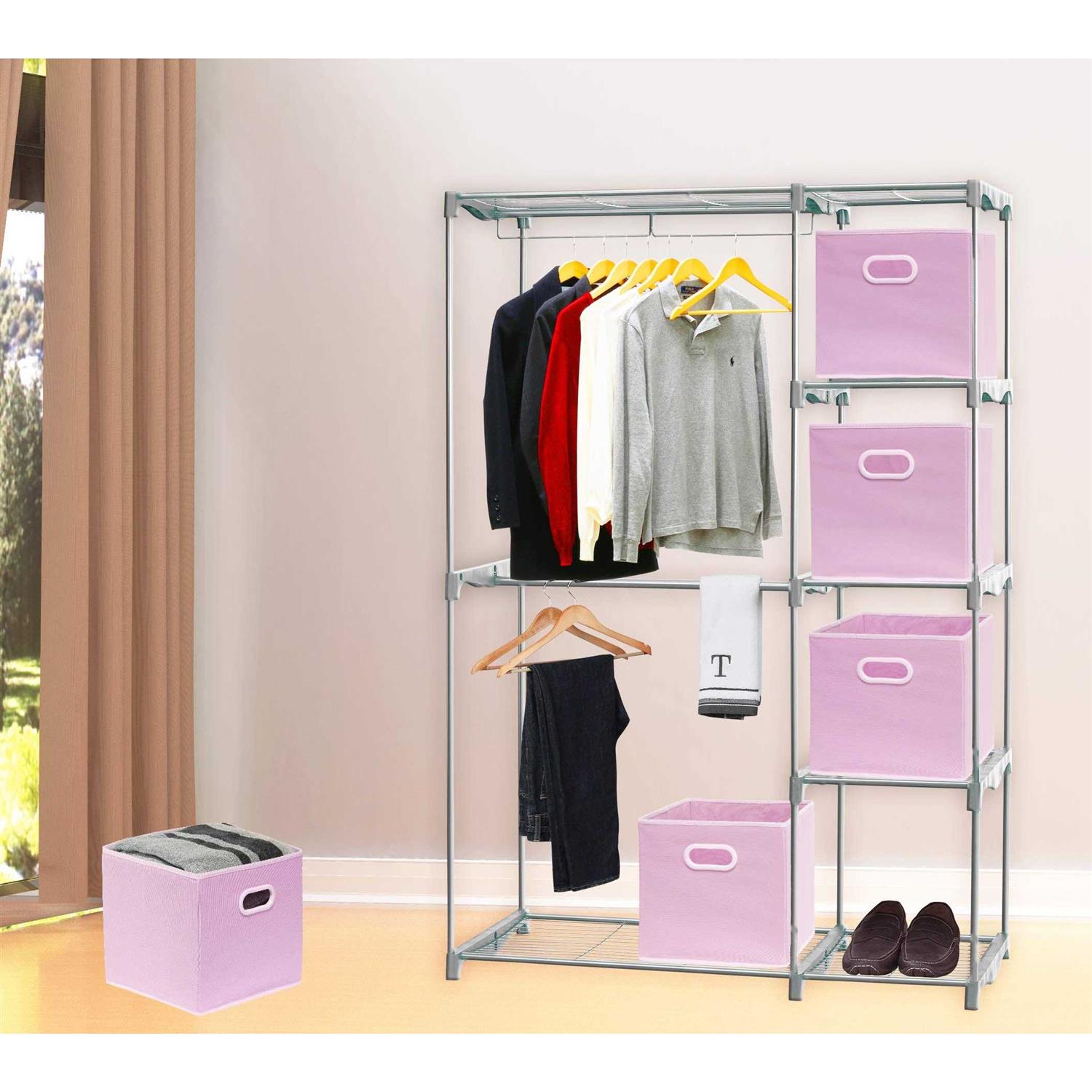 6 Pack SimpleHouseware Foldable Cube Storage Bin - Image 4
