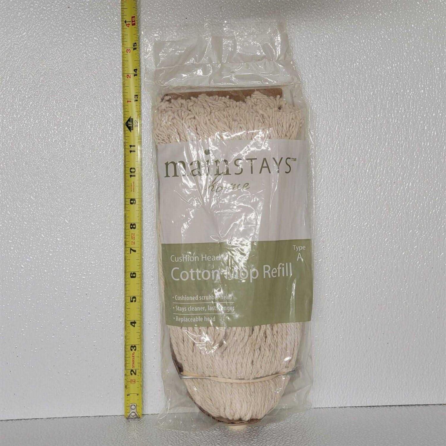 Jw Manufacturing Cushion Head Cotton Mop Replacement Head - Image 3