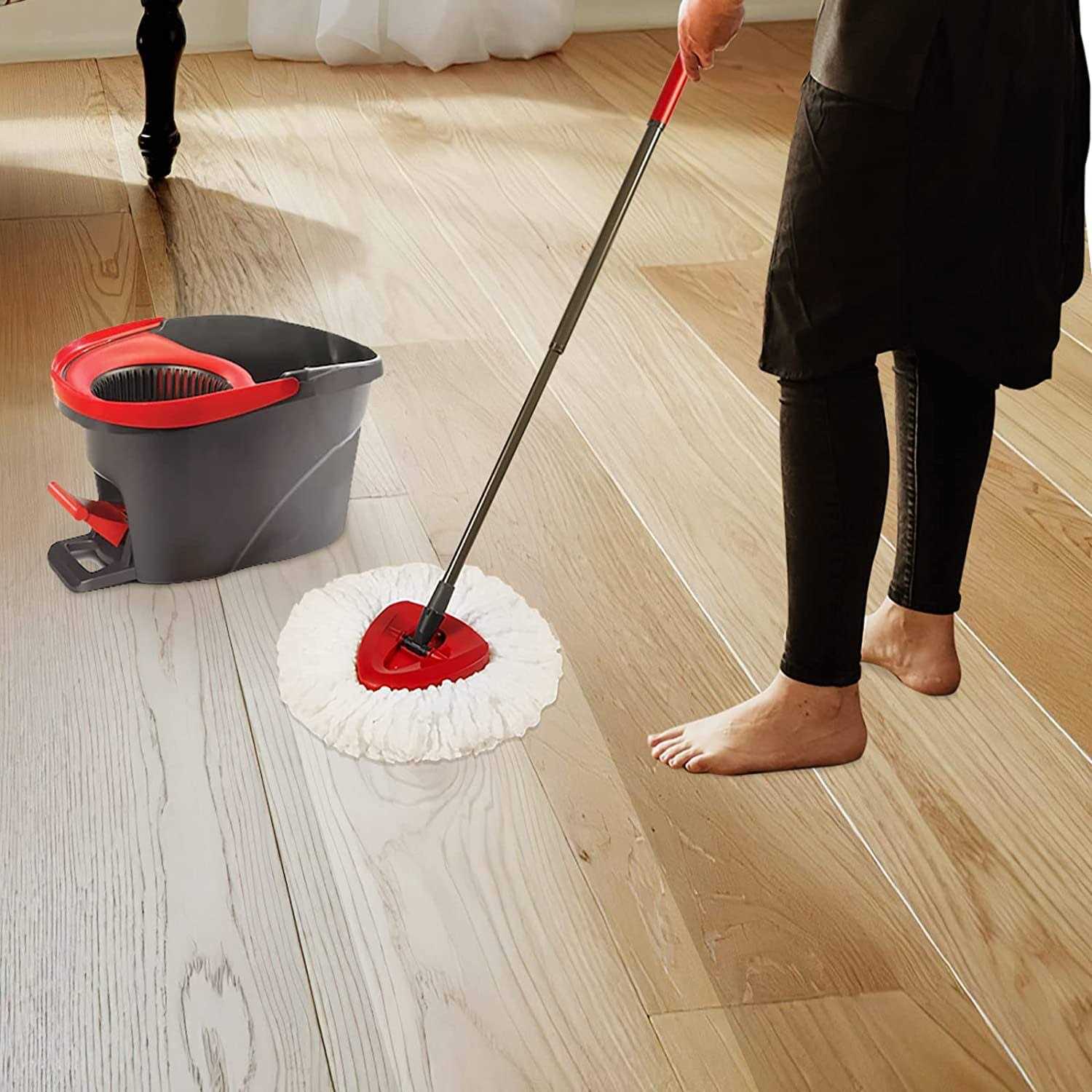 6 Pack Mop Replace Heads with 1 Mop Head Base Mop Refill Heads Replacements Compatible with O Cedar Spin Mop System - Image 5