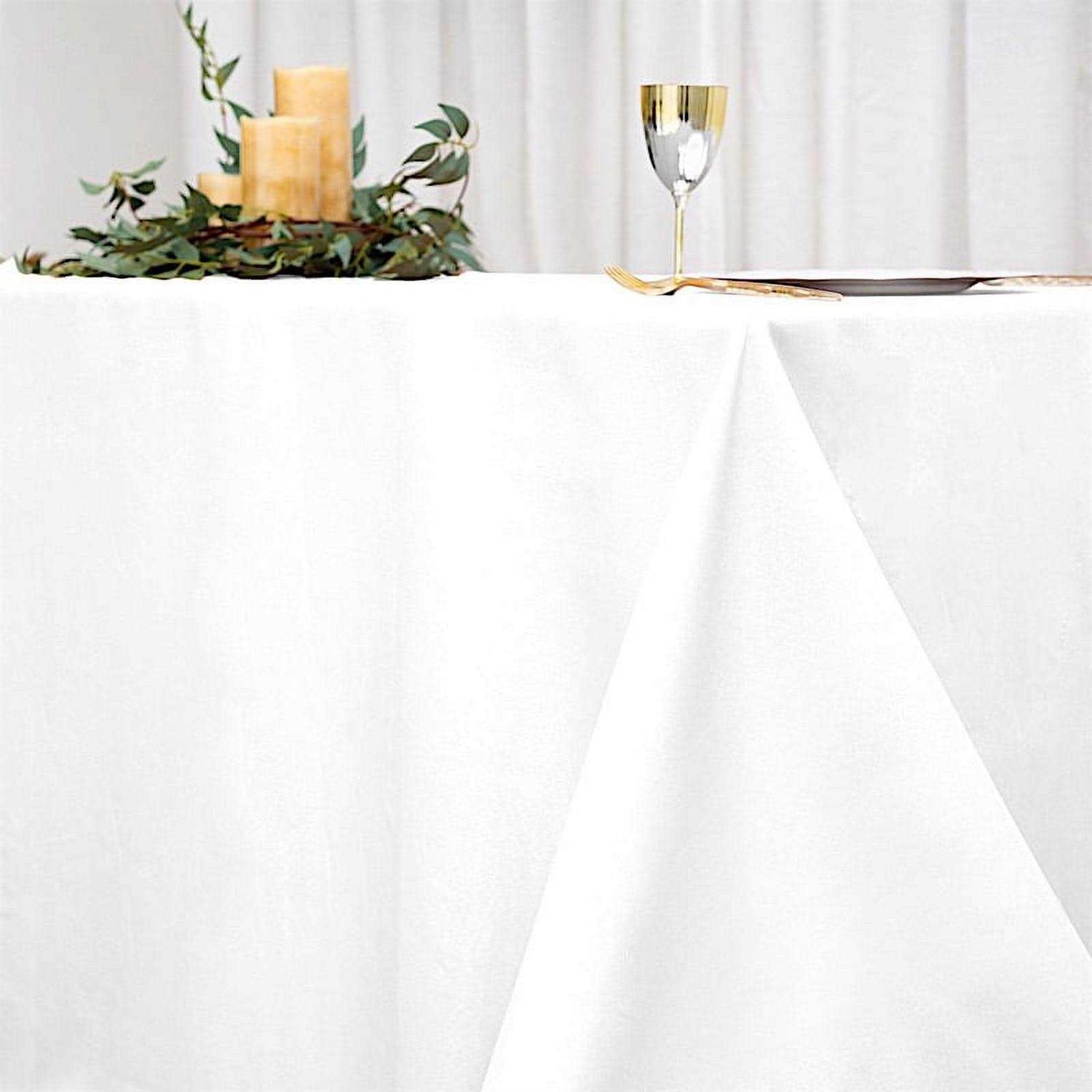 Balsacircle 6 Pcs Rectangle Polyester Tablecloths Table Cover Linens for Wedding Party Events Kitchen Dining - Image 3