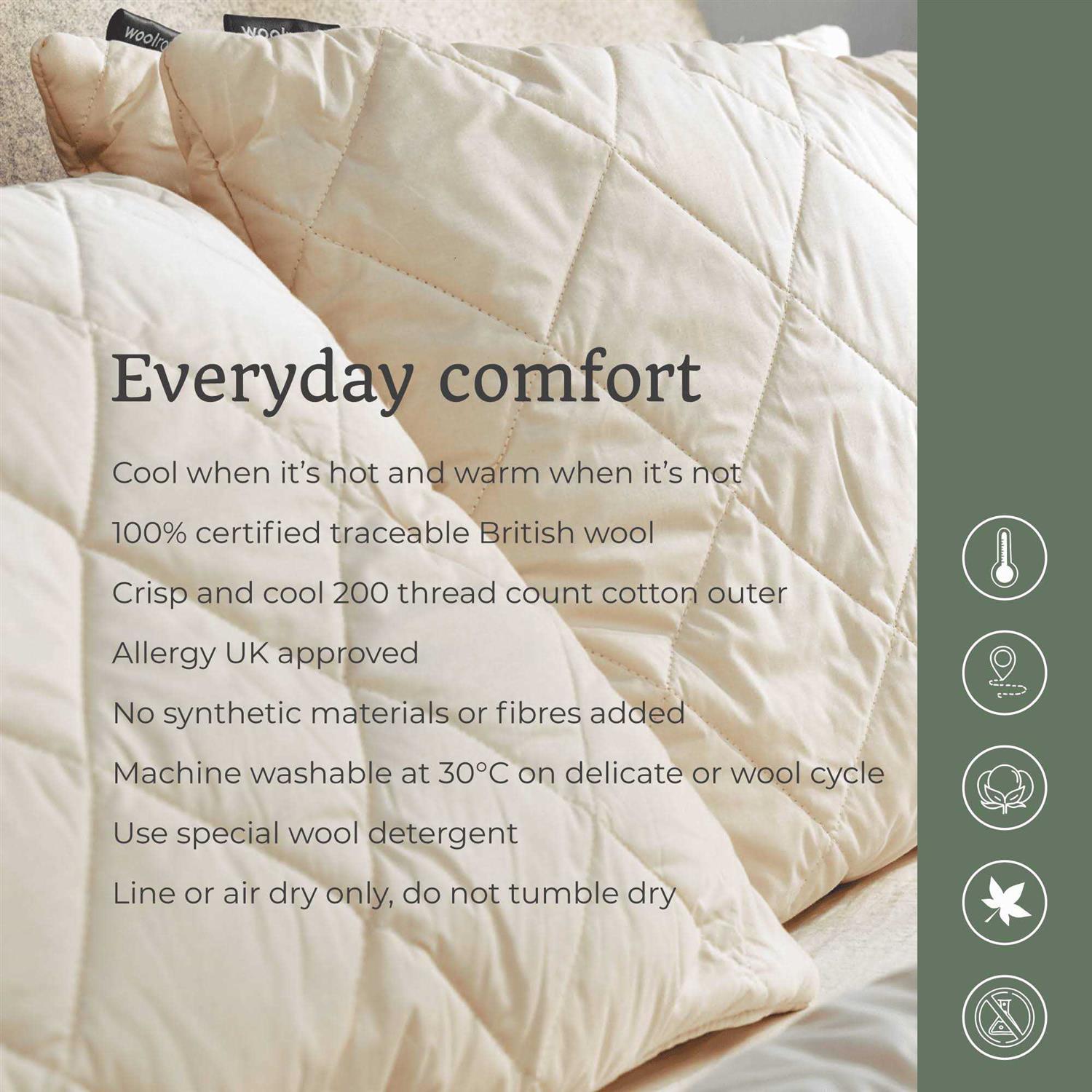 Woolroom Washable Pillow Wool - Image 4