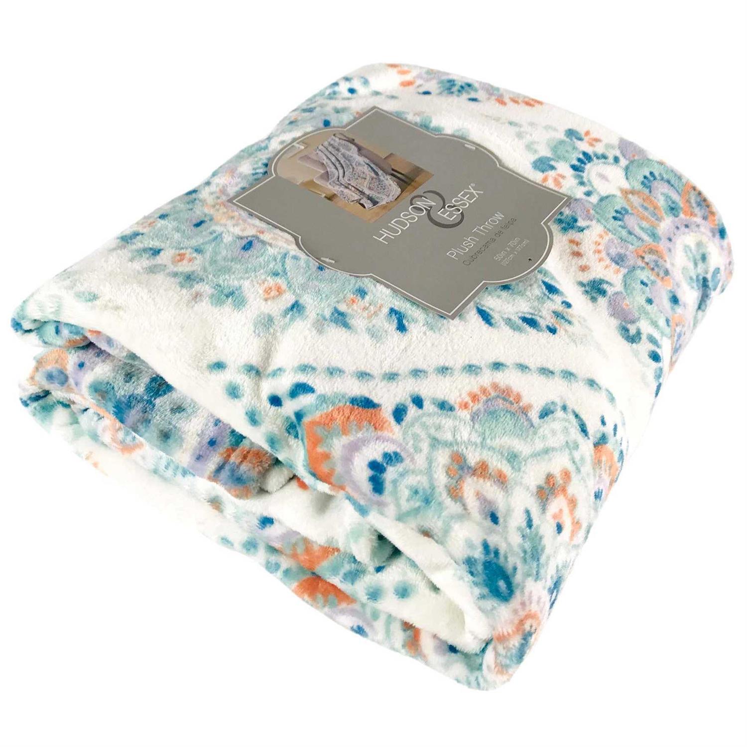 VCNY Decorative Throw Blanket Floral Design Accent for Couch - Image 4