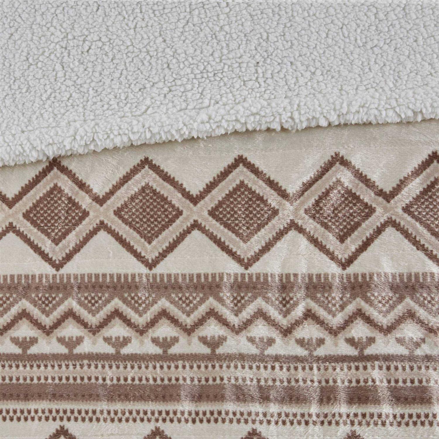 Anderson Oversized Mink to Berber Heated Throw Woolrich - Image 5