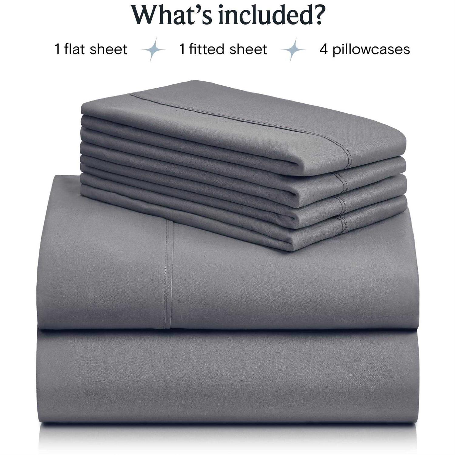 6 PC LuxClub Bamboo Sheet Set 18 inch Deep Pockets - Image 4