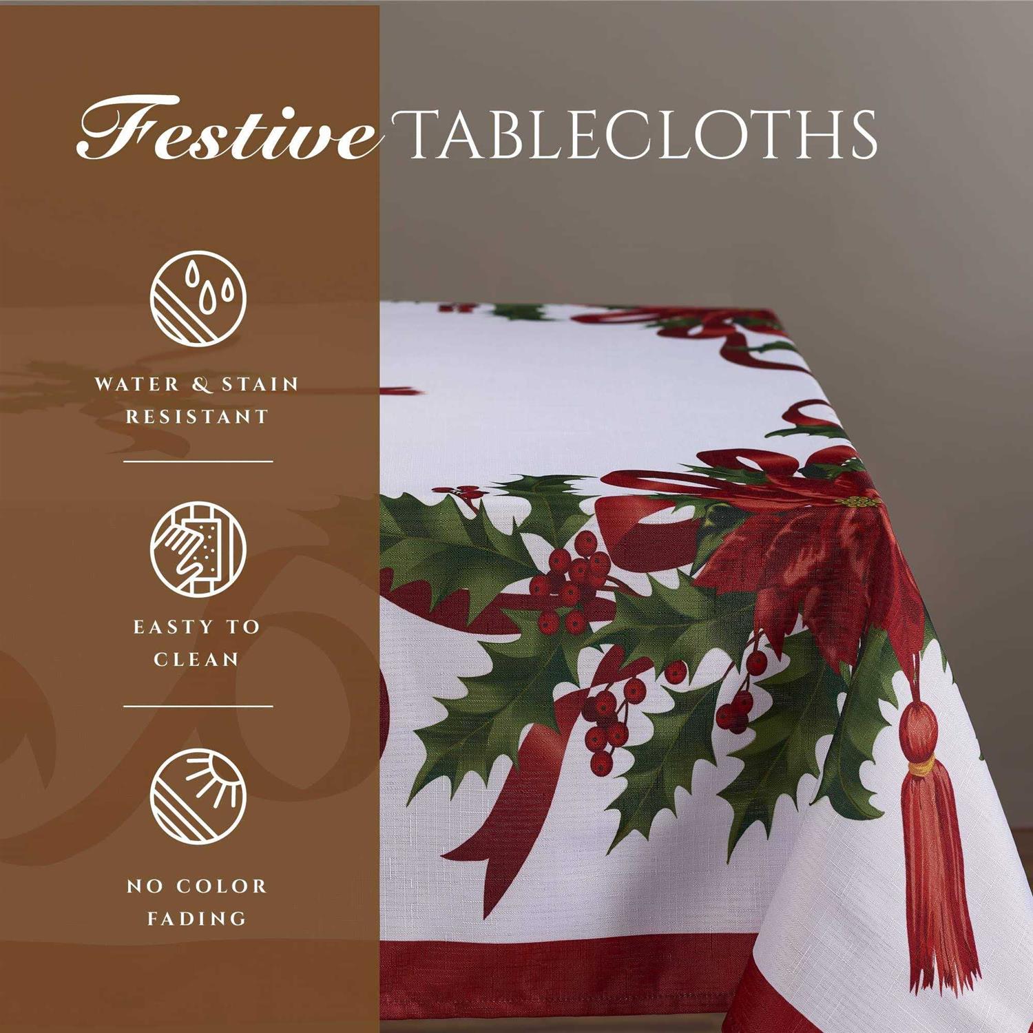Kadut Thanksgiving Tablecloth Fall Tablecloth Rectangle Tables Heavy Duty Fabric Stain Proof Table - Image 3