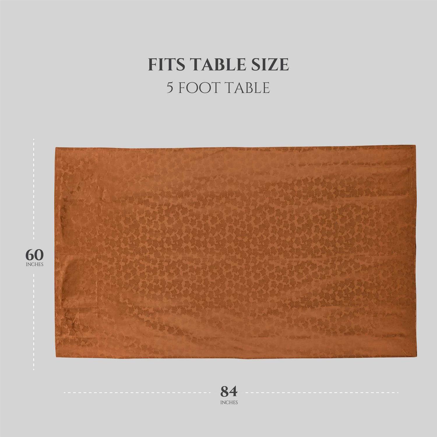 Kadut Thanksgiving Tablecloth Fall Tablecloth Rectangle Tables Heavy Duty Fabric Stain Proof Table - Image 5