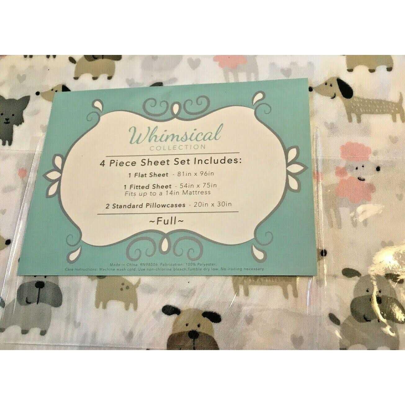 Whimsical Print Microfiber Sheet Set - Image 4