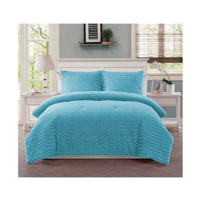 VCNY Rose Fur Comforter Set - Image 4