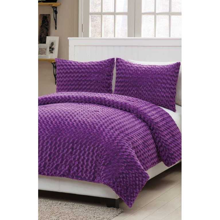 VCNY Rose Fur Comforter Set - Image 4