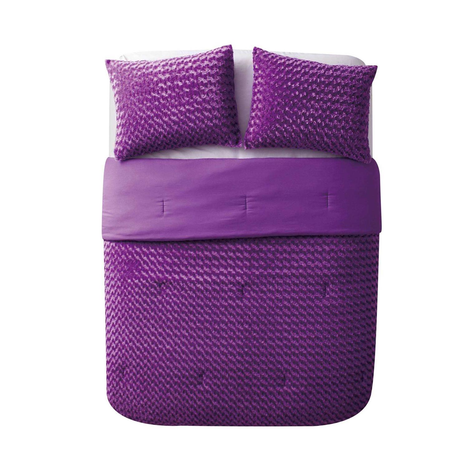 VCNY Rose Fur Comforter Set - Image 5