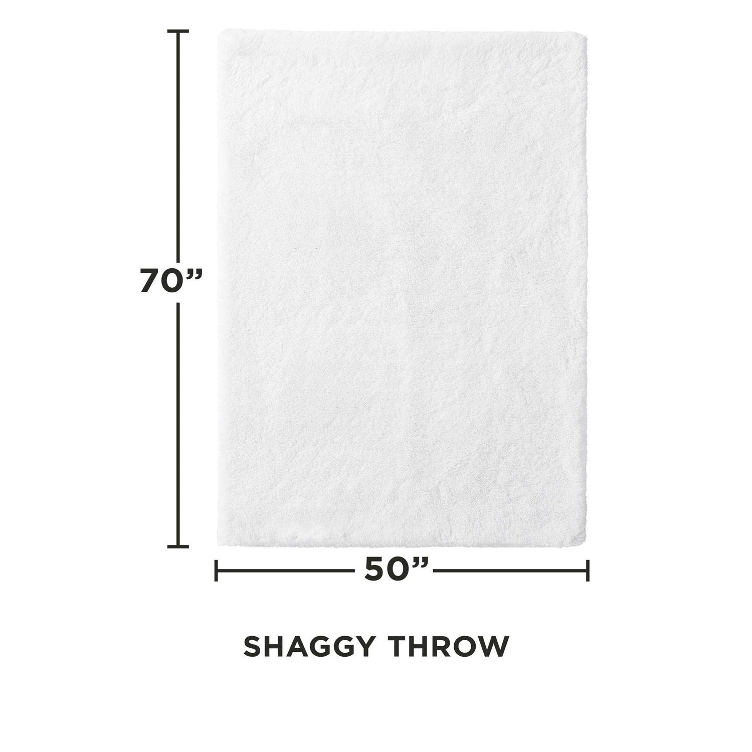 Juicy Couture Shaggy Faux Fur Plush Throw - Image 5