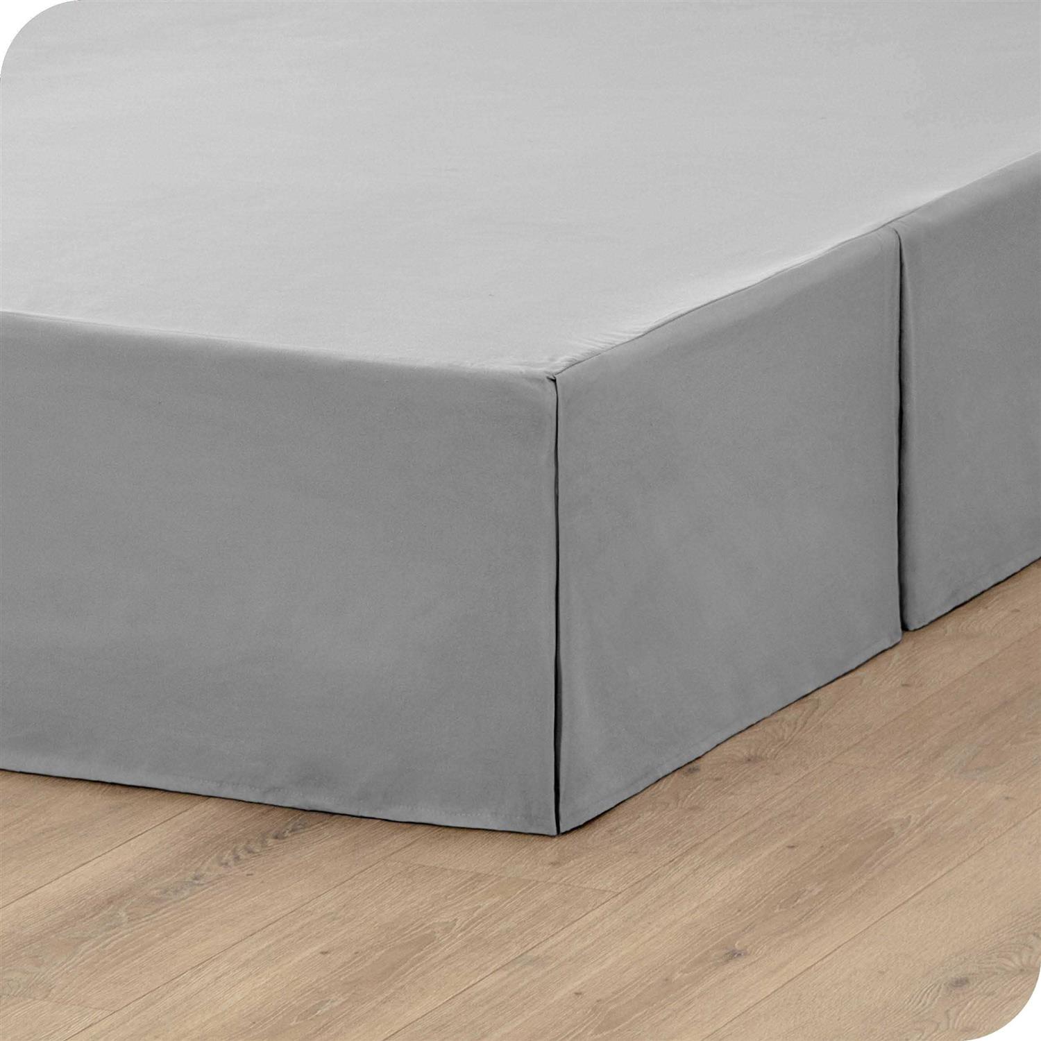 Bare Home Bed Skirt Microfiber Pleated - Image 3
