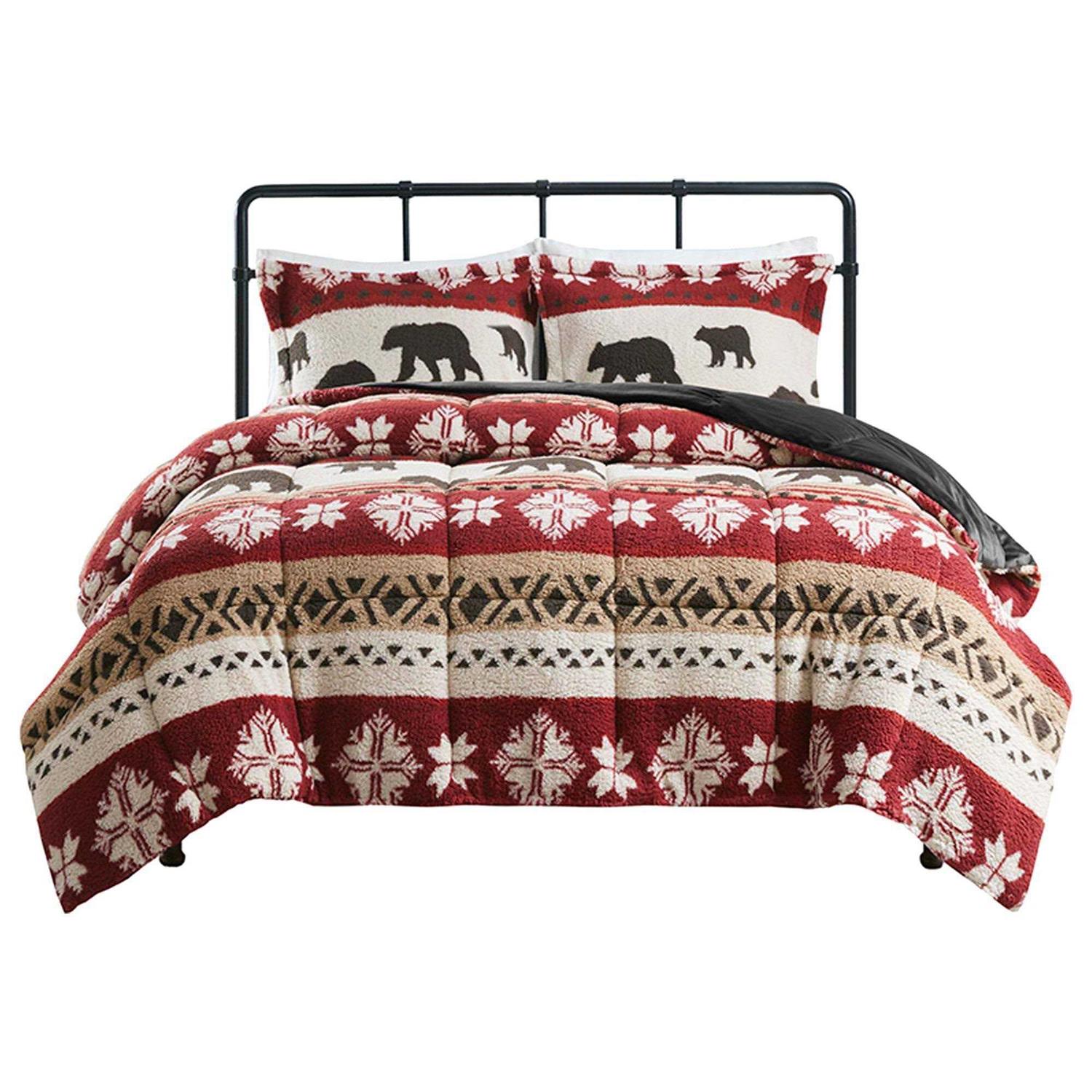 Woolrich Tunbridge Print Sherpa Comforter Set - Image 3