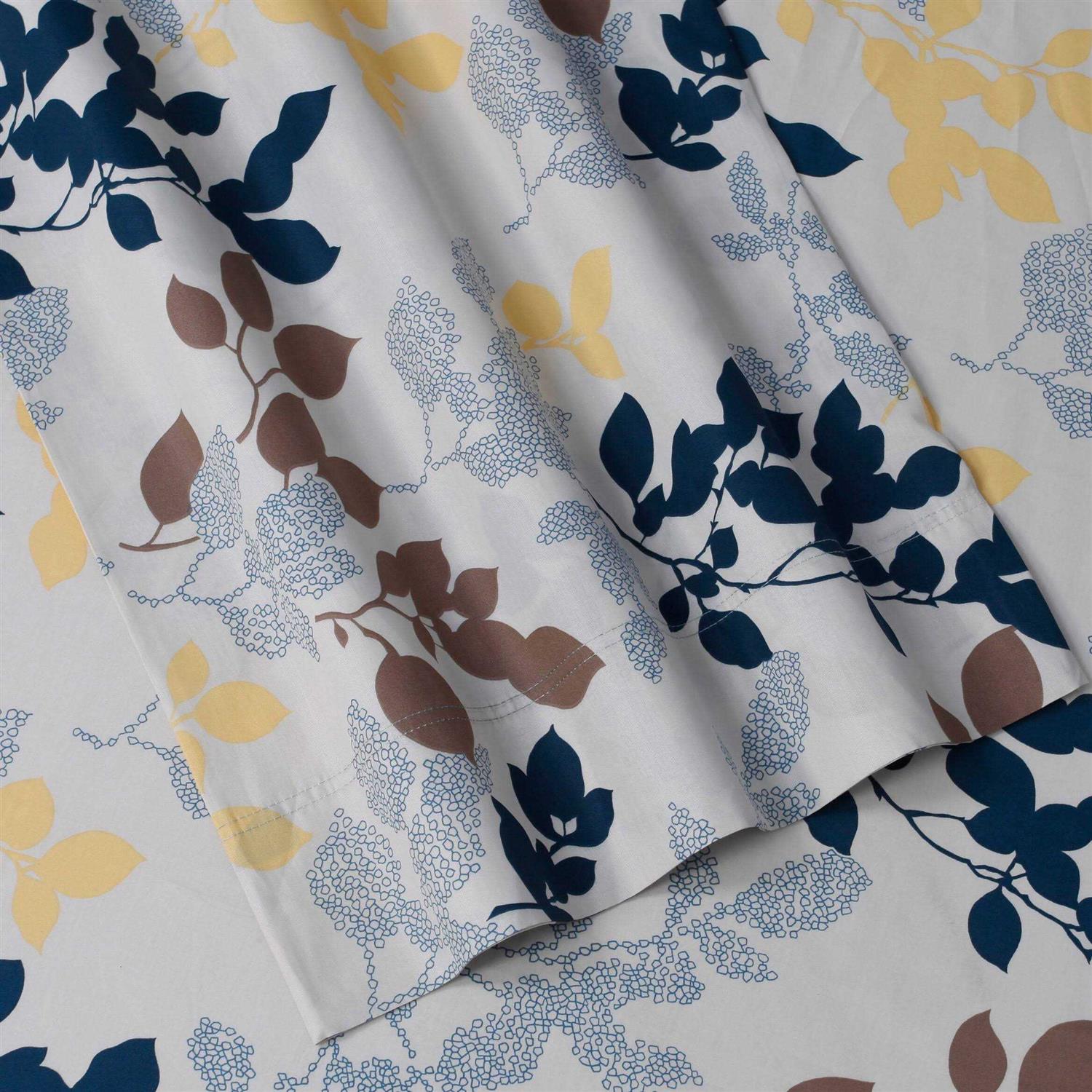 Tribeca Living Egyptian Cotton Percale Extra Deep Pocket Sheet Set - Image 5