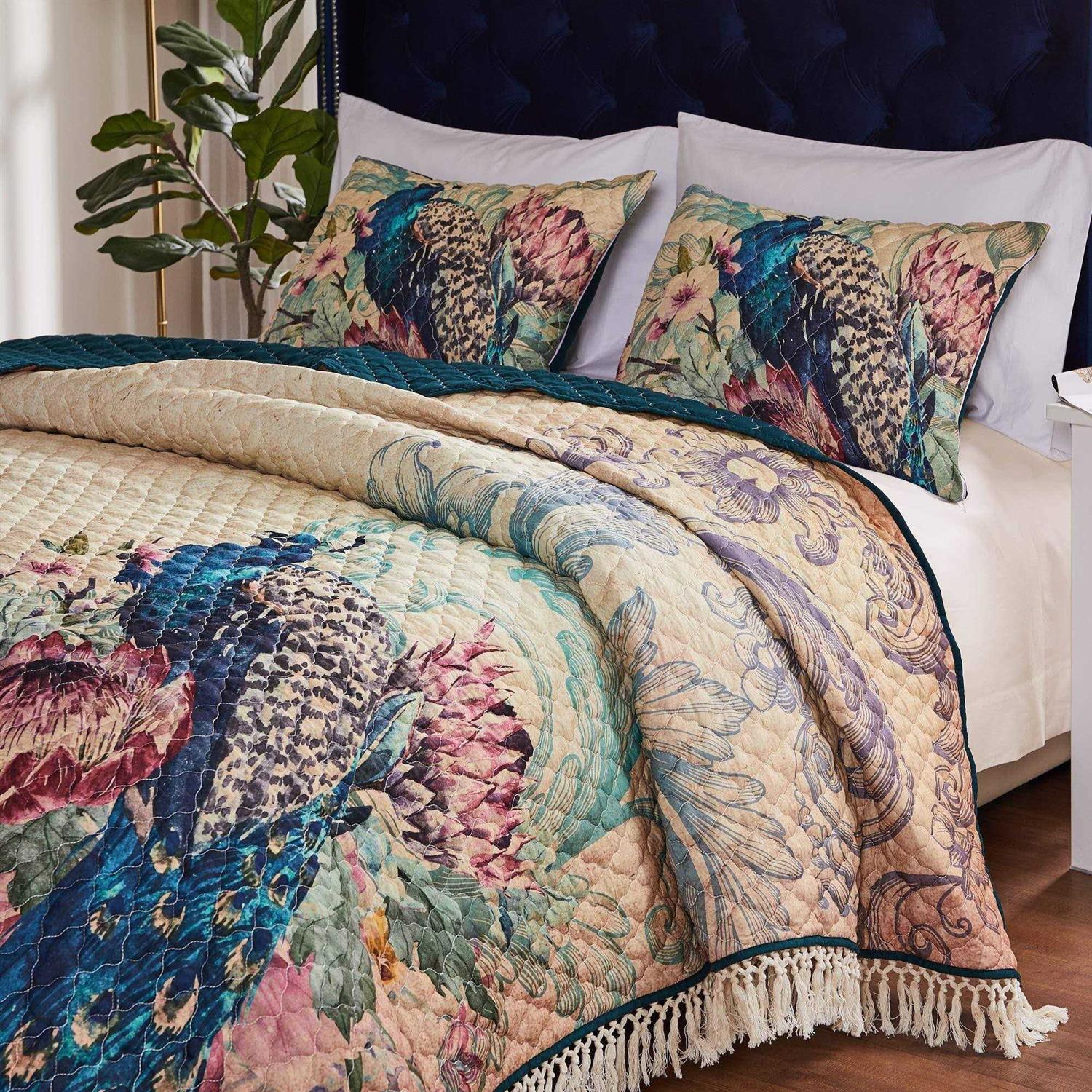 Barefoot Bungalow Eden Peacock Quilt Set - Image 3