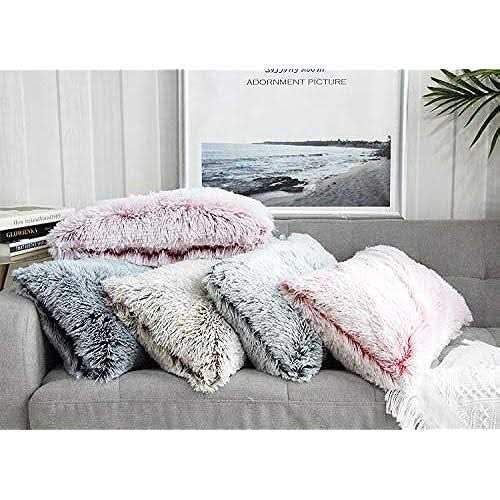 Uhomy Home Decorative Luxury Series Super Soft Faux Fur Throw Pillow Case Cushion Cover for Sofa/Bed - Image 4