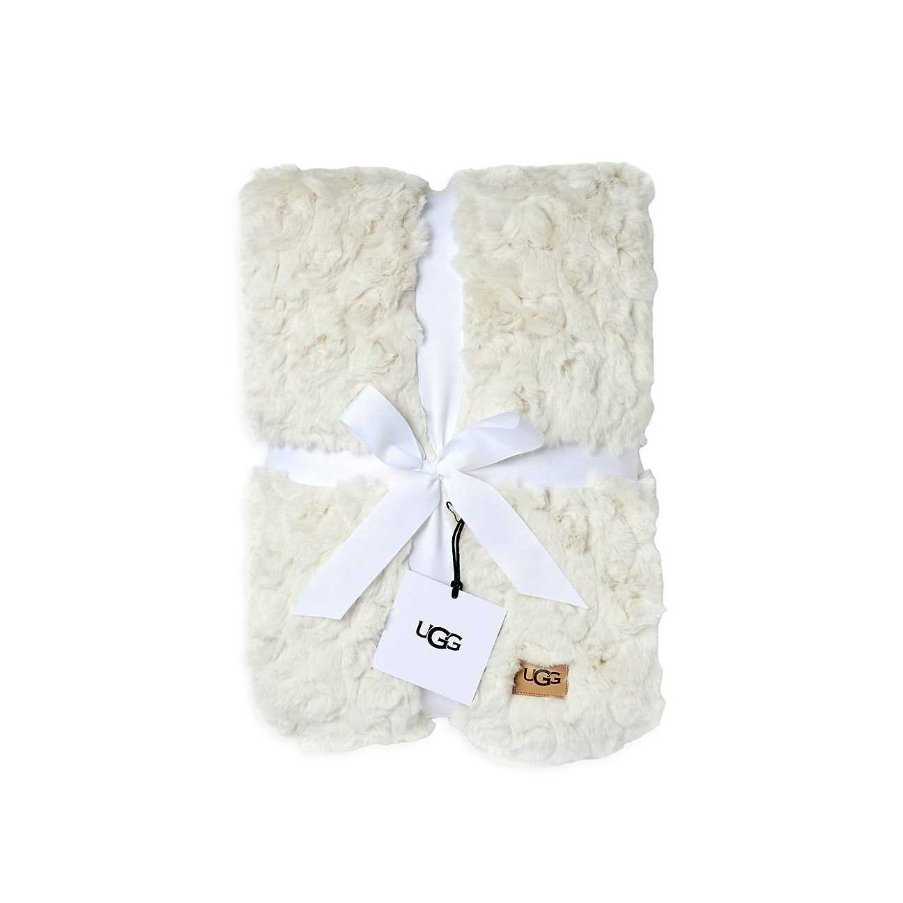 UGG Amanda Faux Fur Throw Blanket - Image 4