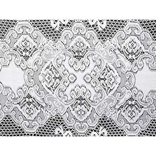 Juvale White Lace Tablecloth for Rectangular Tables Vintage Style Wedding Reception - Image 4