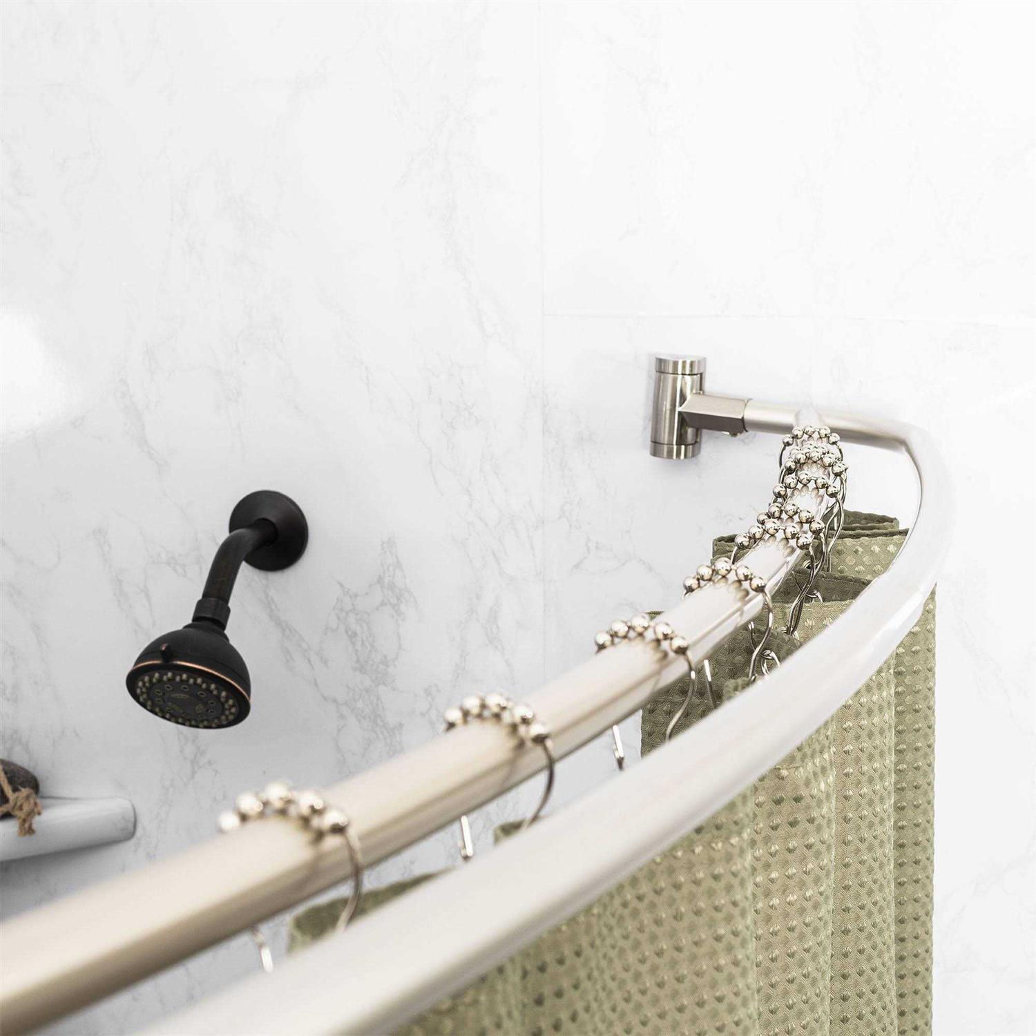 Js Jackson 44 70 Adjustable Curved Double Shower Curtain Rod - Image 5