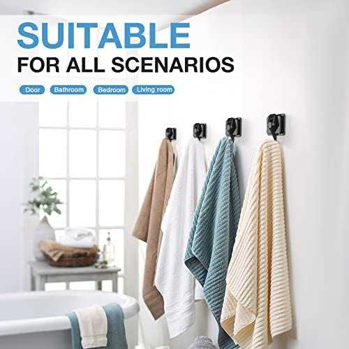 Khdrvok Wreath Cup Hook Plated Plished Super Suction Hanger - Image 3