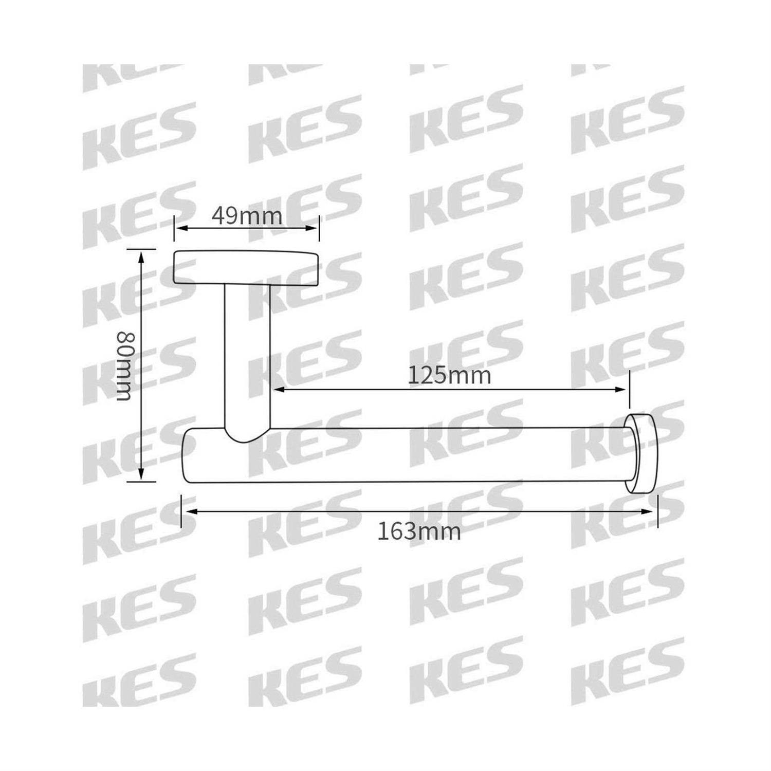 kes Toilet Paper Holder sus304 Stainless Steel Wall Mount brushed - Image 3
