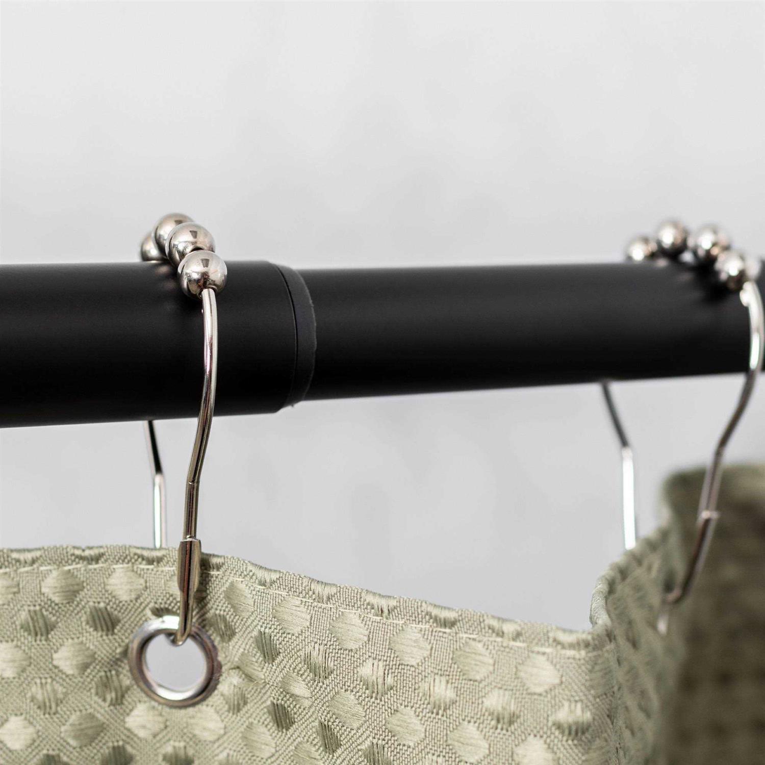 JS Jackson Wall-mounted Adjustable Curved Shower Rod - Image 3