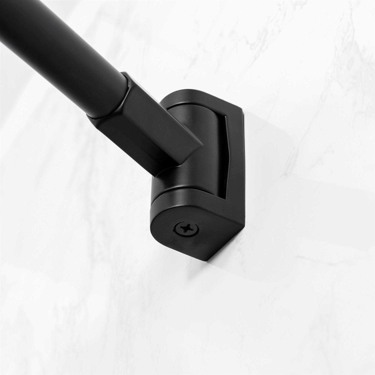 JS Jackson Wall-mounted Adjustable Curved Shower Rod - Image 4