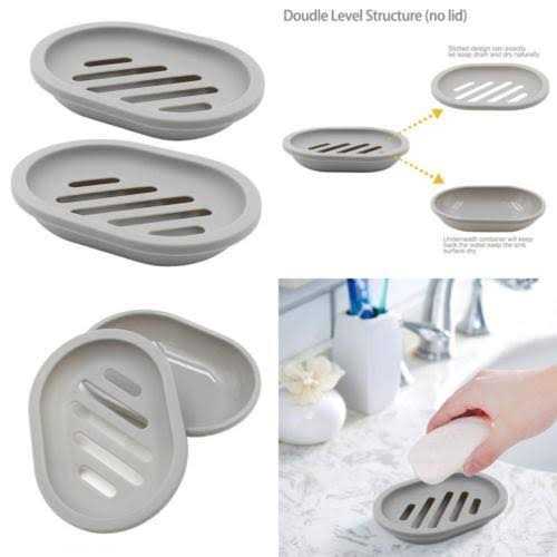 Topsky 2-Pack Soap Dish with Drain Soap Holder - Image 5