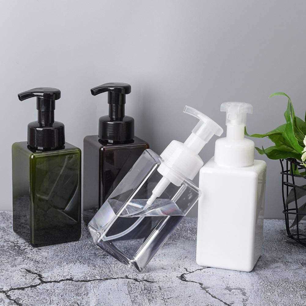 UUJOLY Foaming Soap Dispenser 450ml Refillable Pump Bottle Plastic for Liquid Soap - Image 3